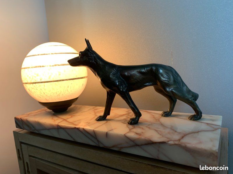 Lampe rétro vintage marbre (image 8)
