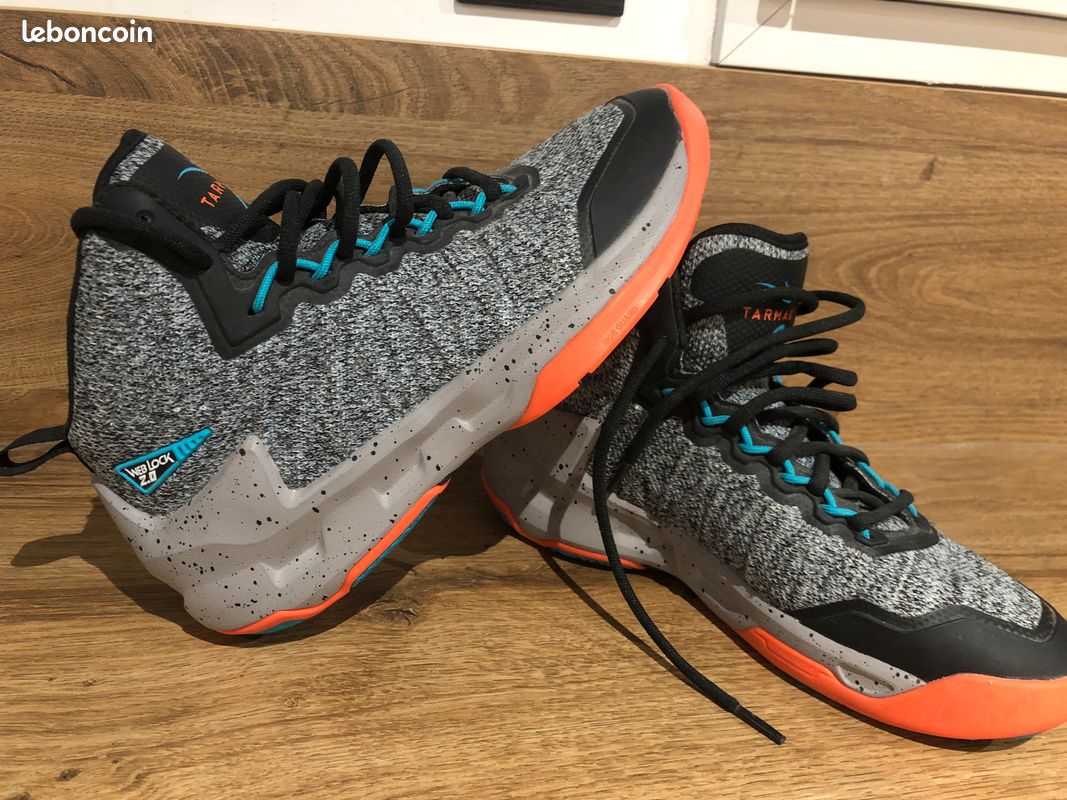 Orange Chaussures Basketball Decathlon Basketball Chaussure Sport