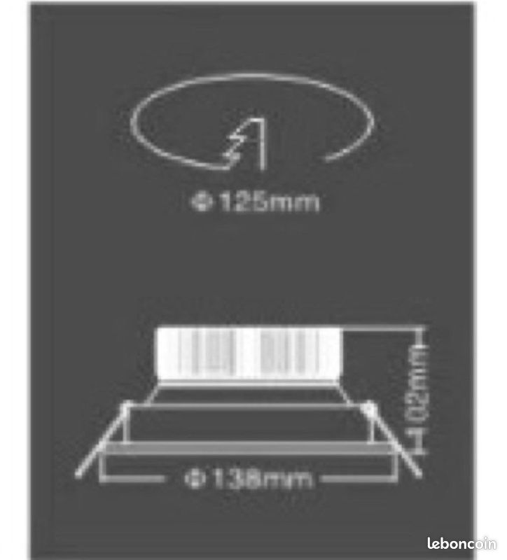 Spot LED encastré 15 watts 1200 lumens ( plusieurs disponibles ) (image 3)