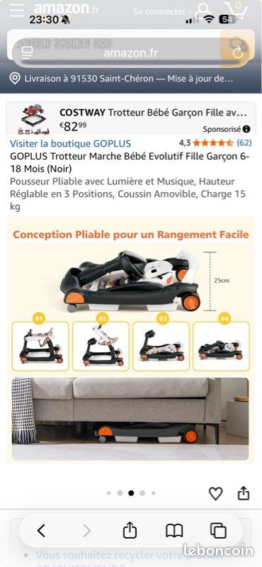 Trotteur bébé évolutif (image 3)