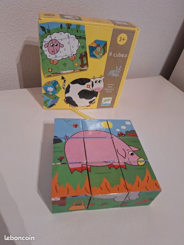 Djeco 9 cubes puzzle ferme (image 4)