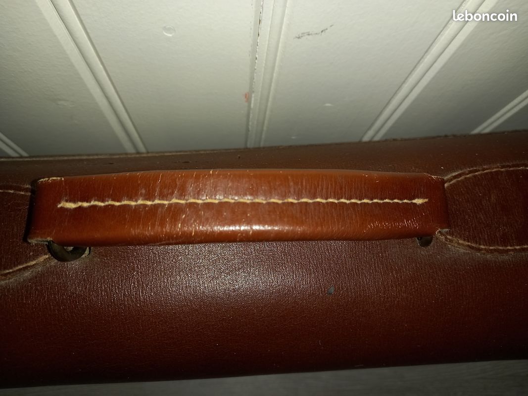 Grand cartable tout cuir vintage année 1970 (image 3)