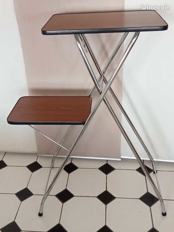 Desserte Vintage Chrome & Formica – État proche du Neuf – Multi-usages (image 5)