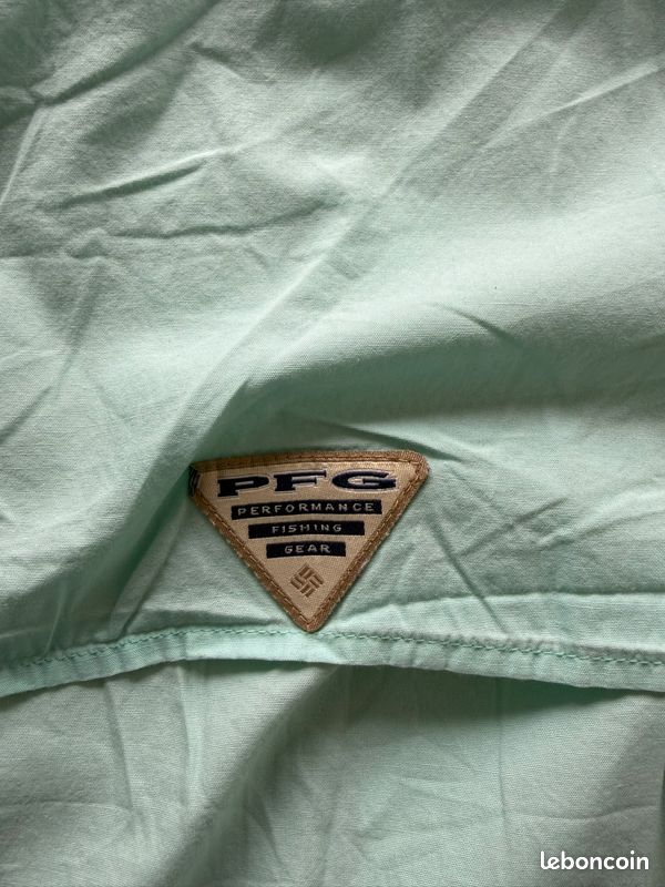 Chemise Columbia PFG Manches Longues Pour Pêche - Taille L Bleu - Occasion