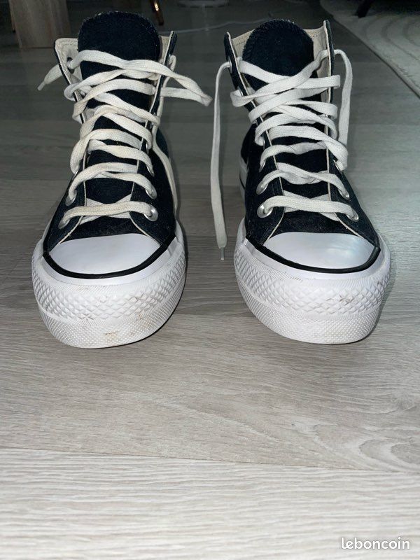 Converse All Star plateforme noir (image 2)