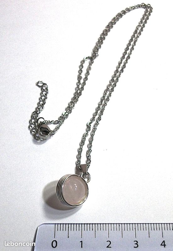Collier pendentif quartz rose (image 6)