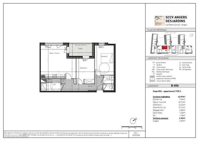 Appartement 3 pièces 62 m² — 7