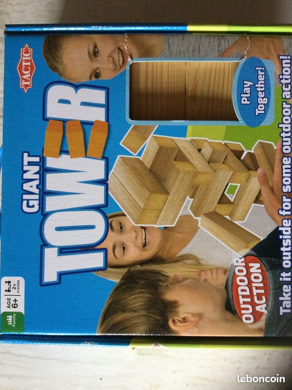 Jeu bois tour géante (image 1)