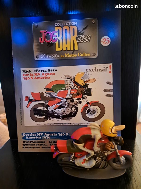 Figurine Moto Joe Bar Team Série 2 N°46 - Yamaha FZ 750 1985 - Hachette 1/18