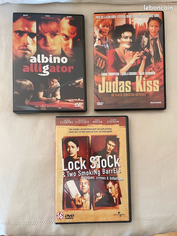 Lot de 03 Dvd -Albino aligator Arnaques crimes et botanique Judas kiss (image 1)
