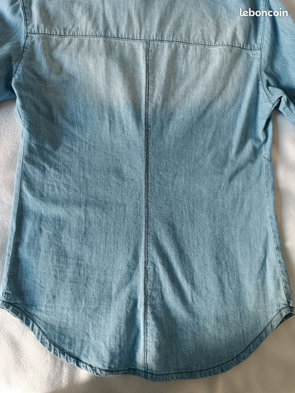 Chemise jean délavé (image 9)