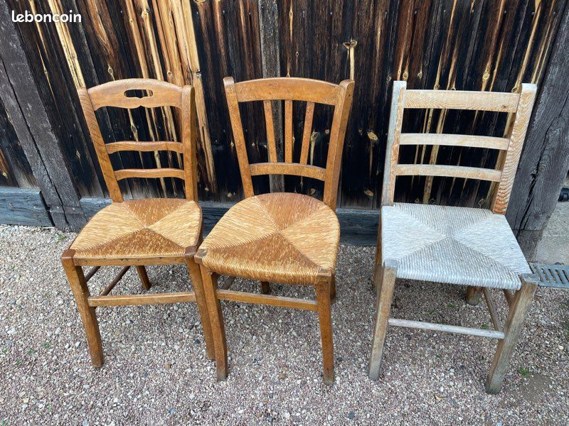 Lot de 6 chaises paillées (image 2)