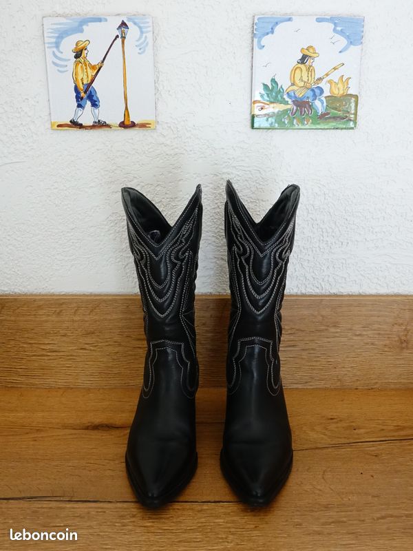 Santiag femme bronx JUKESON Noir Chaussures