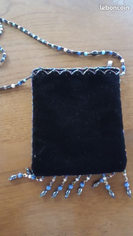 Mini sac à main bandoulière perles (image 2)