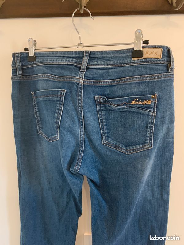 Jeans Coupe Slim Tissage Brut Bleu School Rag Femme - 2375868-bleu00