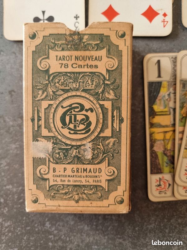 Jeu De Tarot Ancien – Tarot De Luxe B P Grimaud Complet