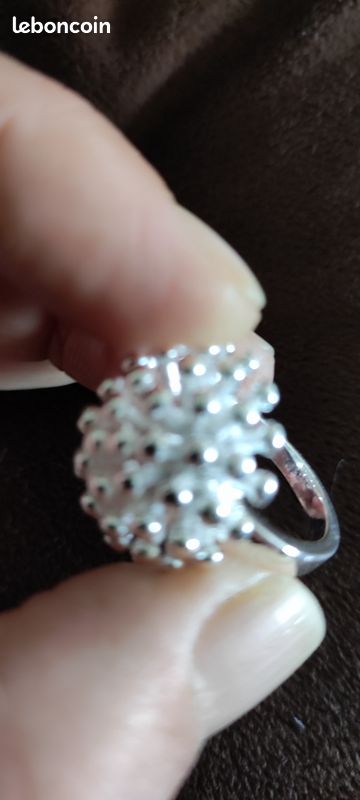 Bague Femme Argent 925 – Très Jolie, Neuve Avec étiquettes, Couleur Argenté