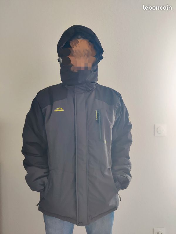 Veste Ski Homme MAGCOMSEN - Imperméable Coupe-vent Polaire Avec Capuche Détachable