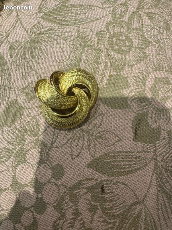 Broche Vintage Orena Paris – Dorée, Métal, Bijou Ancien Pour Collection Ou Style Rétro