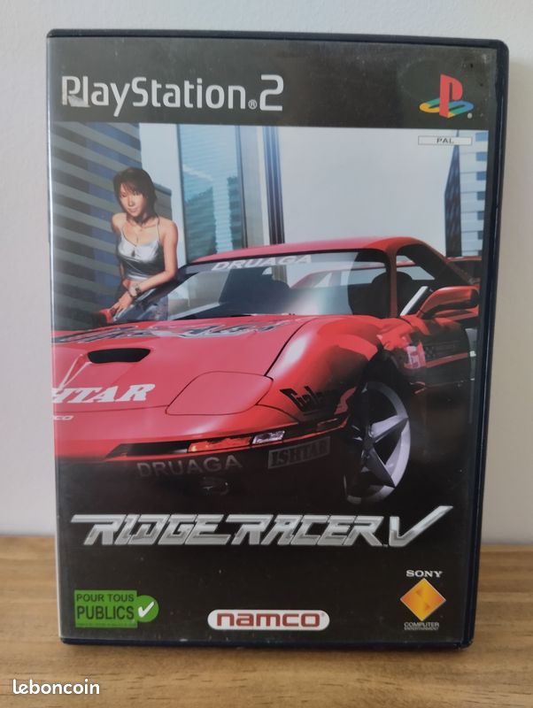 Jeu Ridge Racer V Pour PlayStation 2 - Version FR, Bon état, Boîtier Inclus, Sans Notice