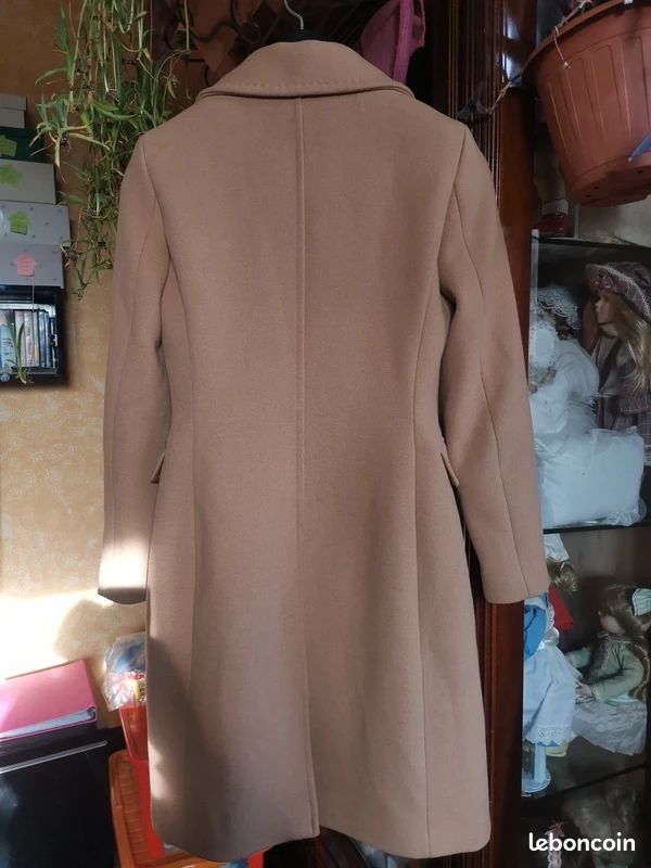 Manteau camel 51% laine motivi (image 8)