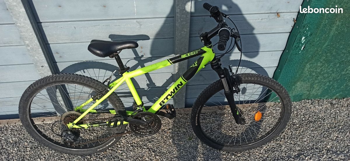 Rockrider 500 Btwin Vert Fluo Btwin Rockrider 500 Vélos