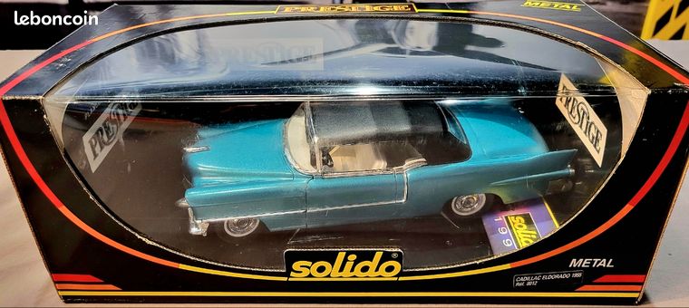 Miniature Cadillac Eldorado 1/87 Brekina Cabriolet Blanche/Décorer 1976