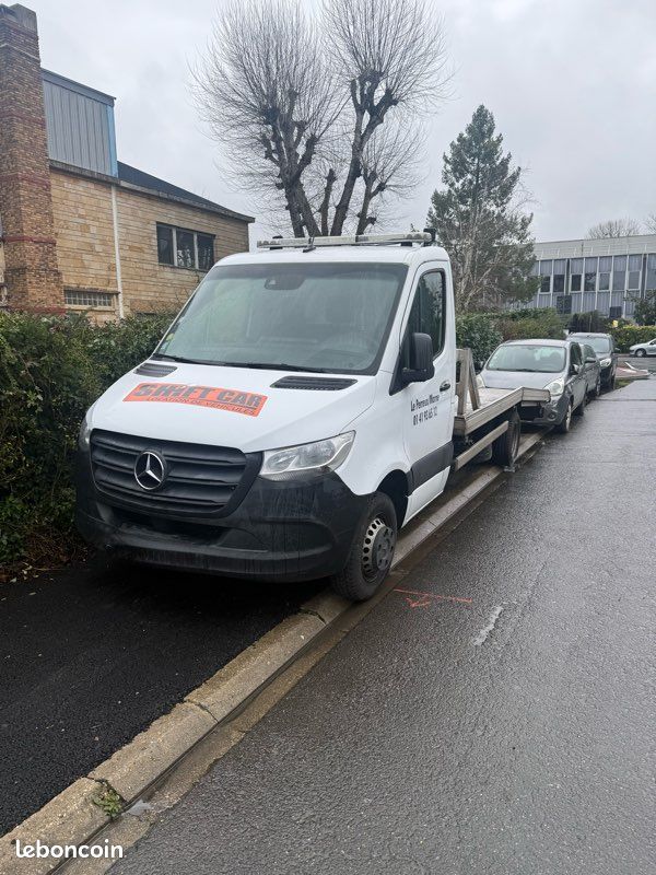 Mercedes sprinter plateau porte voiture TVA RÉCUPÉRABLE (image 1)