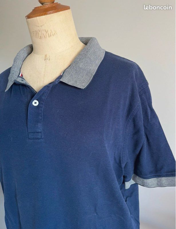 Polo homme manches courtes bleu marine Tommy Hilfiger T-XL (image 3)