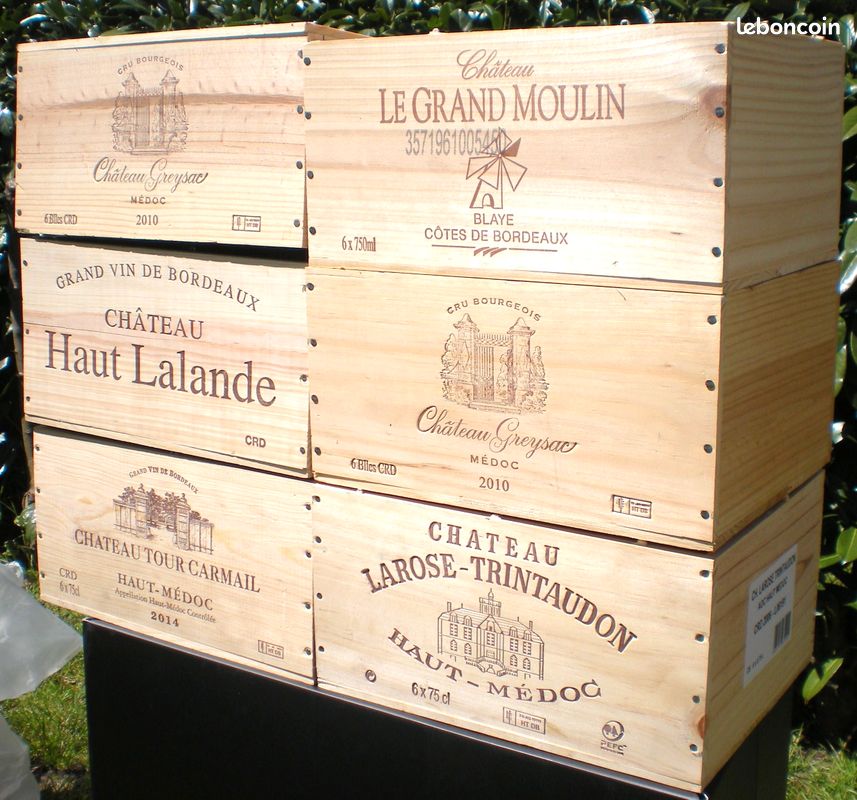 Caisses à vin, en bois - NEUVES - 8 euros pièce 0604409154 (image 3)