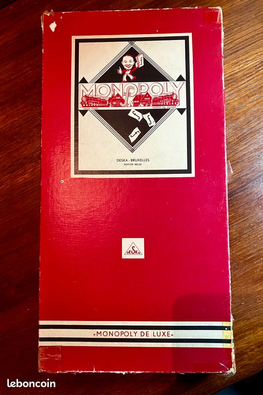 MONOPOLY De Luxe Edition Brettspiel 1985 Komplett Anleitung (Gebraucht