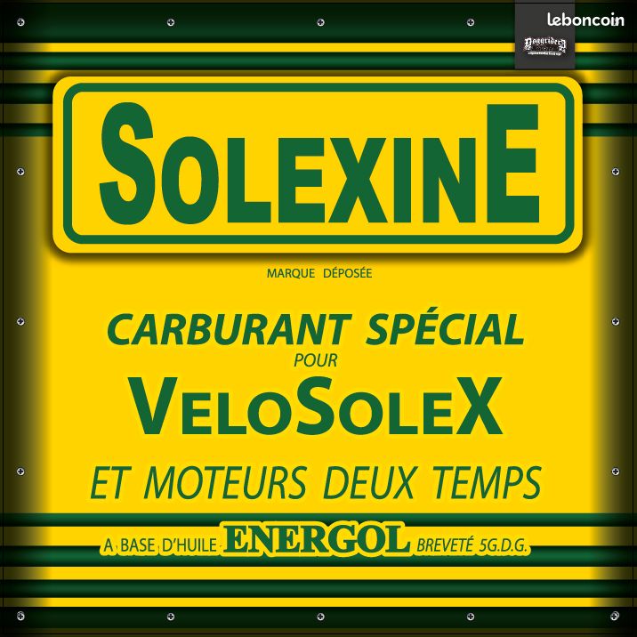 ENSEIGNE lumineuse LED 50x50cm ou 100X50 SOLEXINE SOLEX HUILE VINTAGE (image 2)