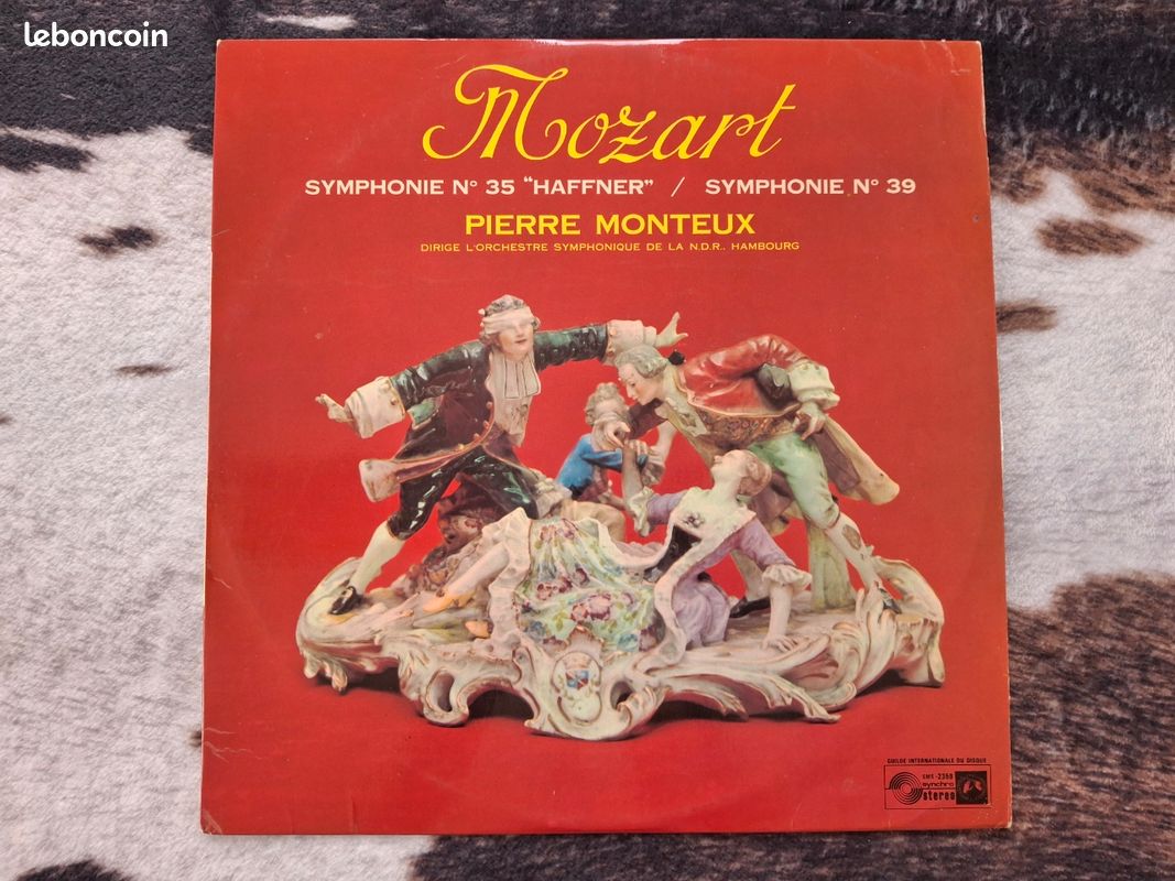 Vinyle 33 tours mozart symphonie n°35 haffner/ symphonie n°39 (image 2)