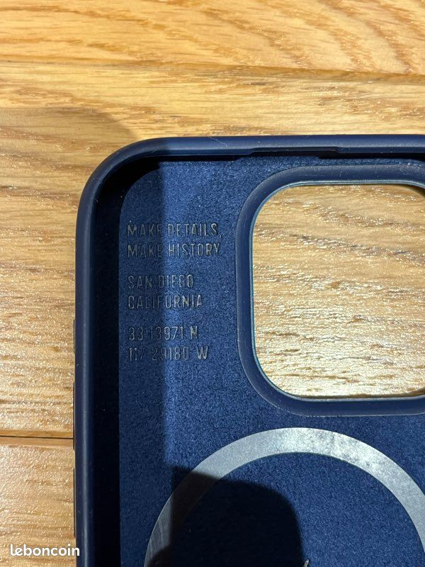 Coque magnétique bleu pour iPhone 15 PRO (image 3)