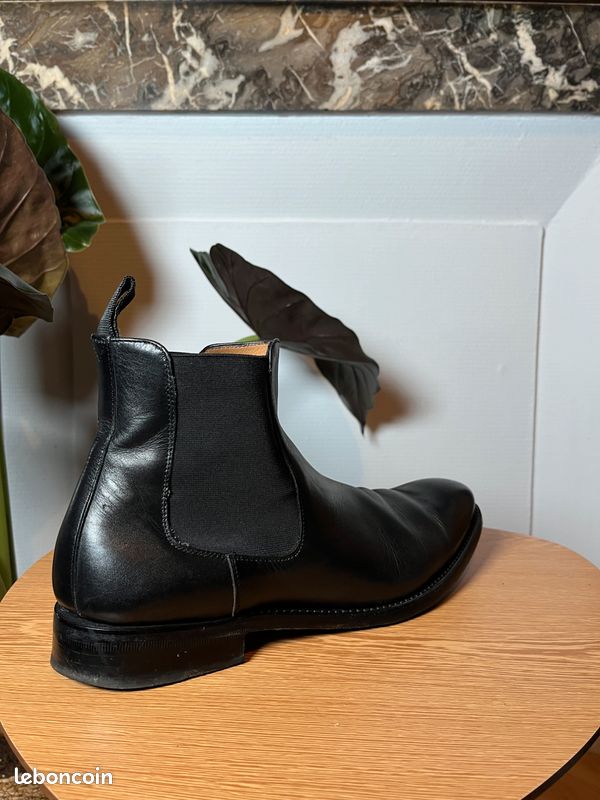 Finsbury Bottine Homme Bleu Marine Finsbury Chelsea Cuir Homme