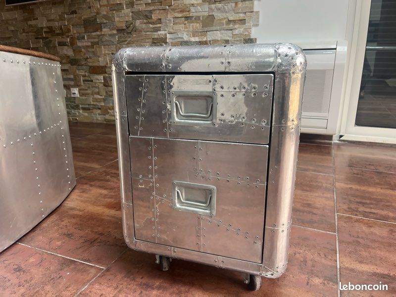 Servante commode aviateur aluminium (image 2)