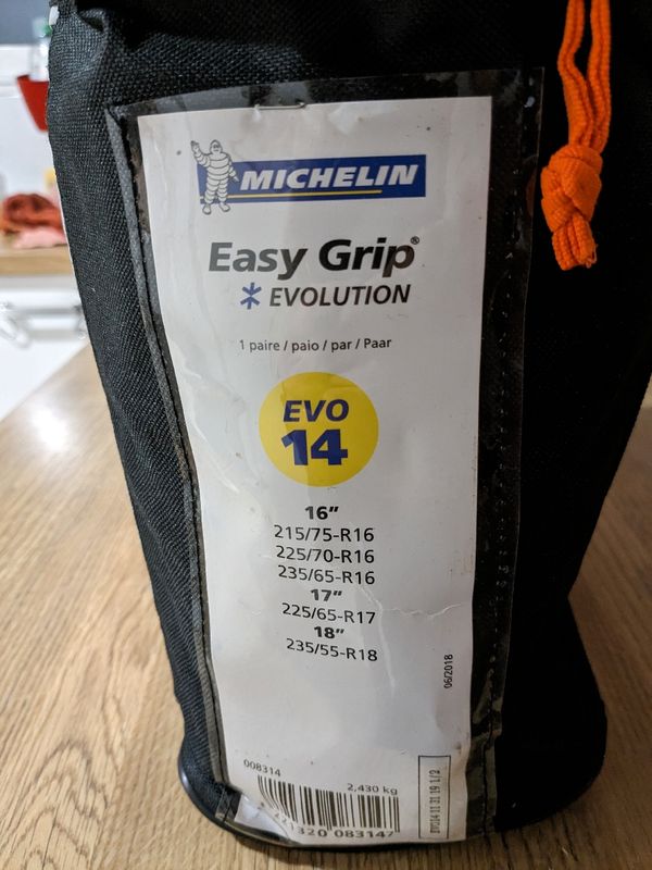 Chaînes neige Michelin Easy Grip Evolution 14