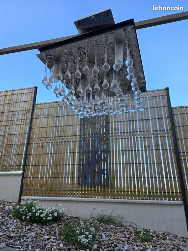 Plafonnier en cristal carré – L’élégance suspendue (image 6)