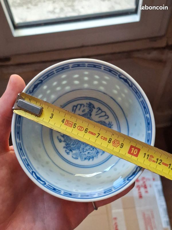 12 Bols chinois Porcelaine "grain de riz" (image 4)