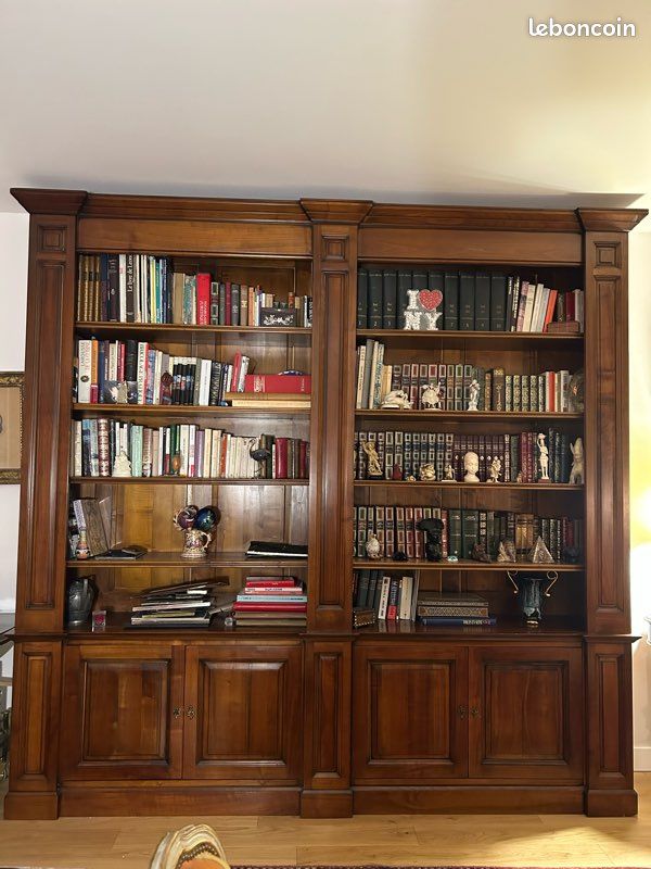 Bibliotheque merisier roche bobois d'occasion - Ameublement