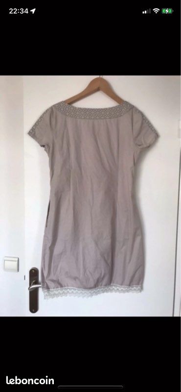 Robe été Sophyline T38 gris Clair très bon état (image 2)
