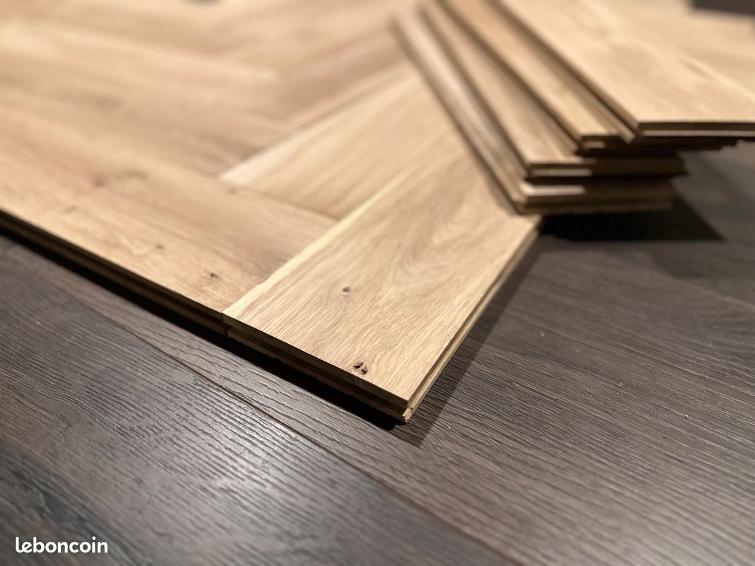 Parquet Chêne Massif Baton Rompu 20mm (45M2) (image 4)