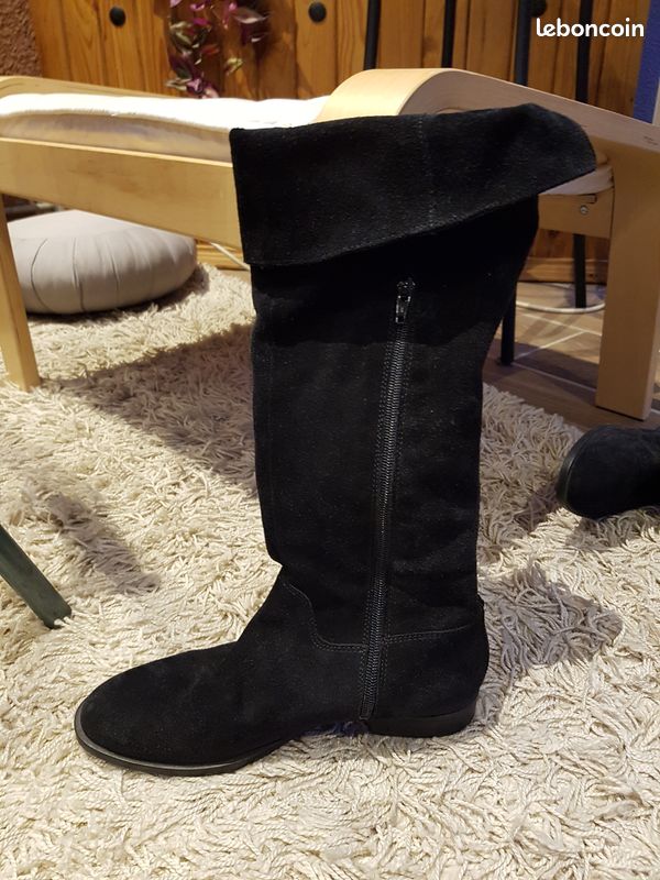 Bottes noir en daim (image 2)