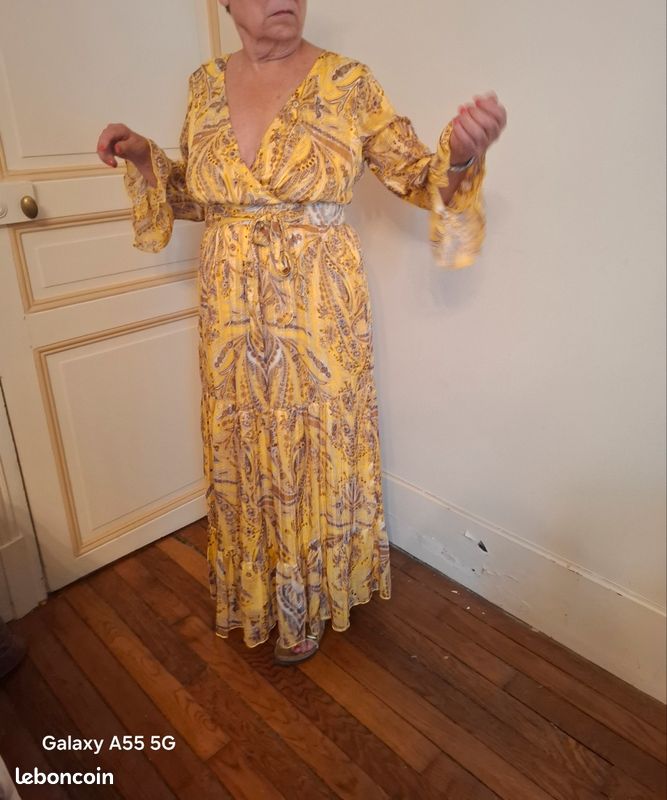 Robe longue imprimée Nina Kaufmann. Taille S mais taille 42 (image 14)