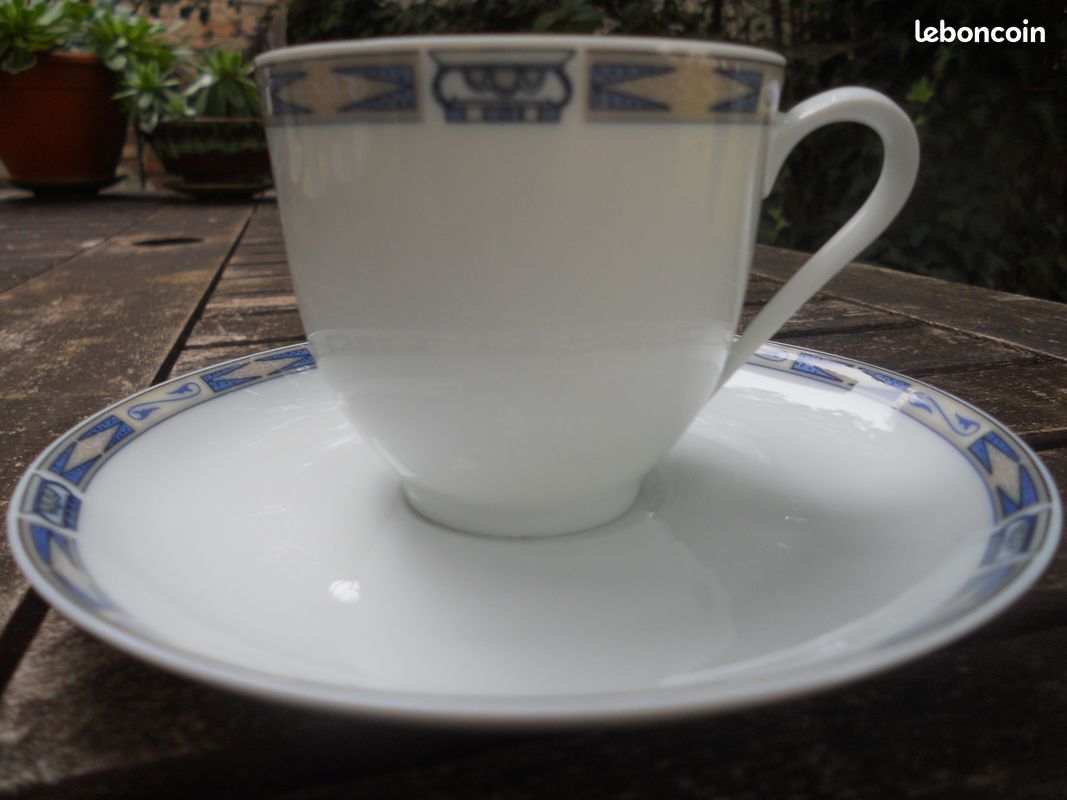 Tasses à café en porcelaine PHILIPPE DESHOULIERS et SOLOGNE (image 5)