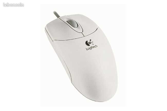 Souris Logitech M-S48a PS/2 –2 boutons + molette–filaire 2m (image 1)