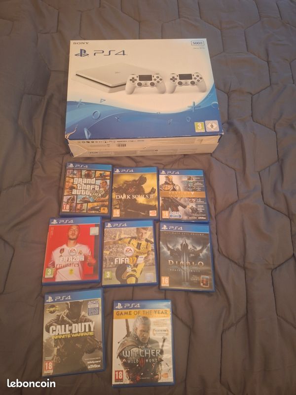 Vend ps4 silm blanc (image 3)