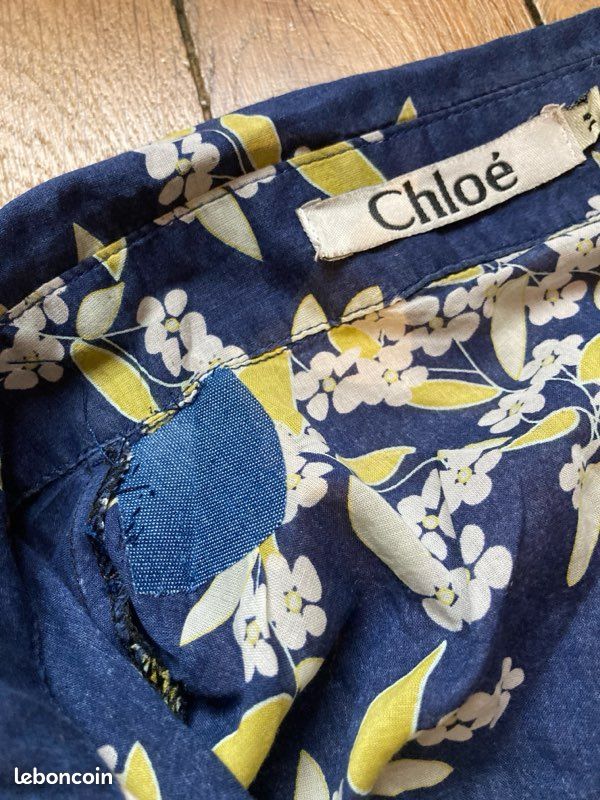 Robe Fille Crazy 8 – Fluide, Fleurie, Bleu/Jaune/Doré, Taille 8, NEUVE