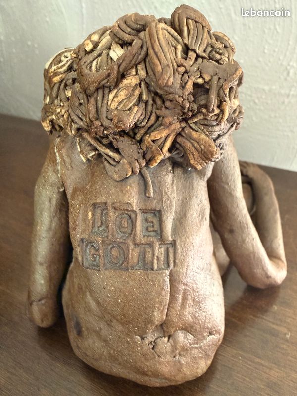 Sculpture artisanale originale en poterie – Aborigène australien – signed Joe Gott (image 3)