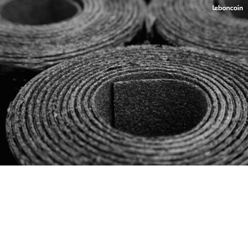 Rouleau de feutre bitume gris anthracite "ardoise pilée" - Largeur 1 m - Découpe au mètre – Rouleau (image 2)